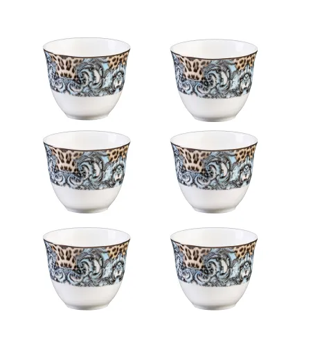 Roberto Cavalli - Luxury Box with 6 Palazzo Pitti Arabic Cups