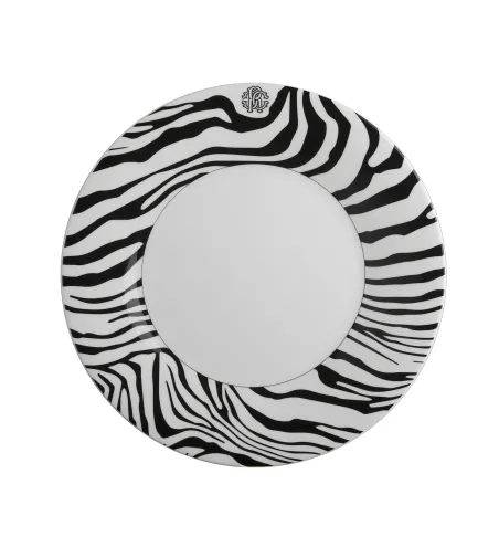 Lot de 6 Assiettes Plates Zebrage - Roberto Cavalli