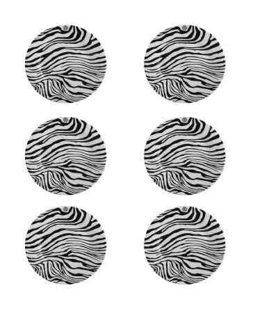 Roberto Cavalli - Set mit 6 Zebrage Brot- oder Buttert
