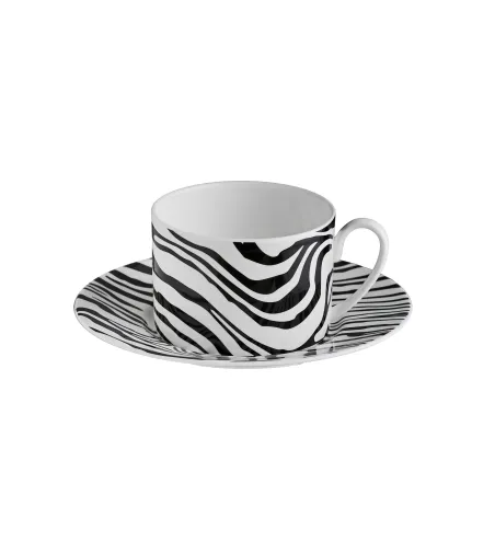 Roberto Cavalli - Set of 6 Zebrage Tea Cups