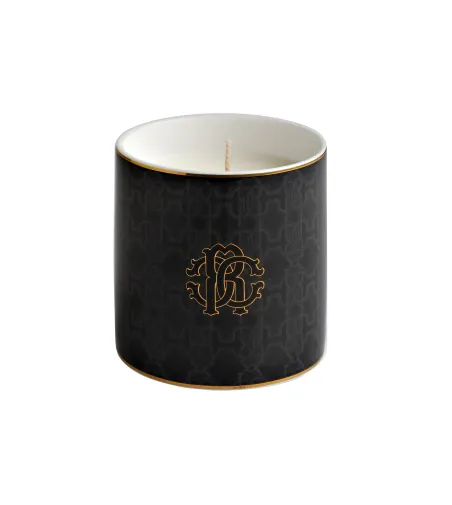 Vela Perfumada Black Monogram Gold - Roberto Cavalli