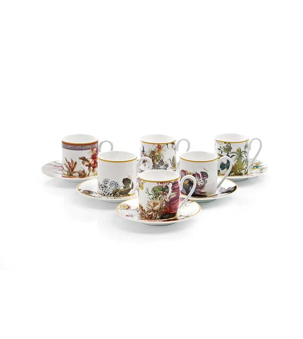 Roberto Cavalli - Set of 6 Flowers...