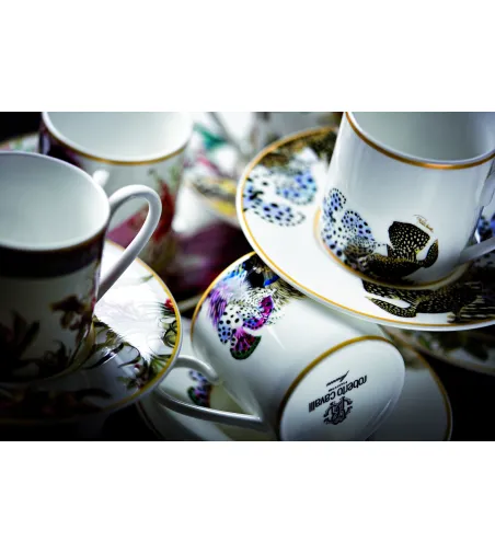 Set 6 Tazze da Caffè Flowers - Roberto Cavalli