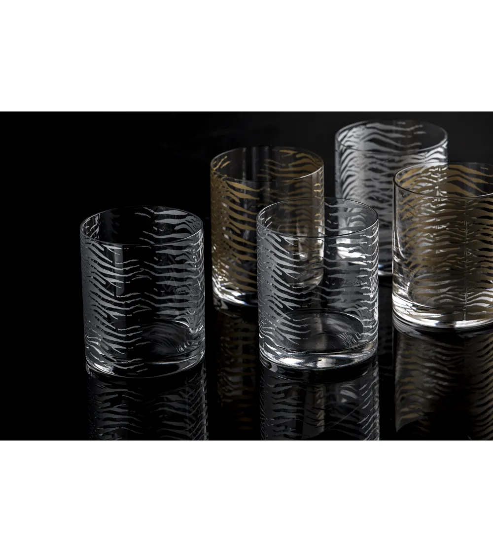 Lot de 2 Verres Old Fashion Zebra...