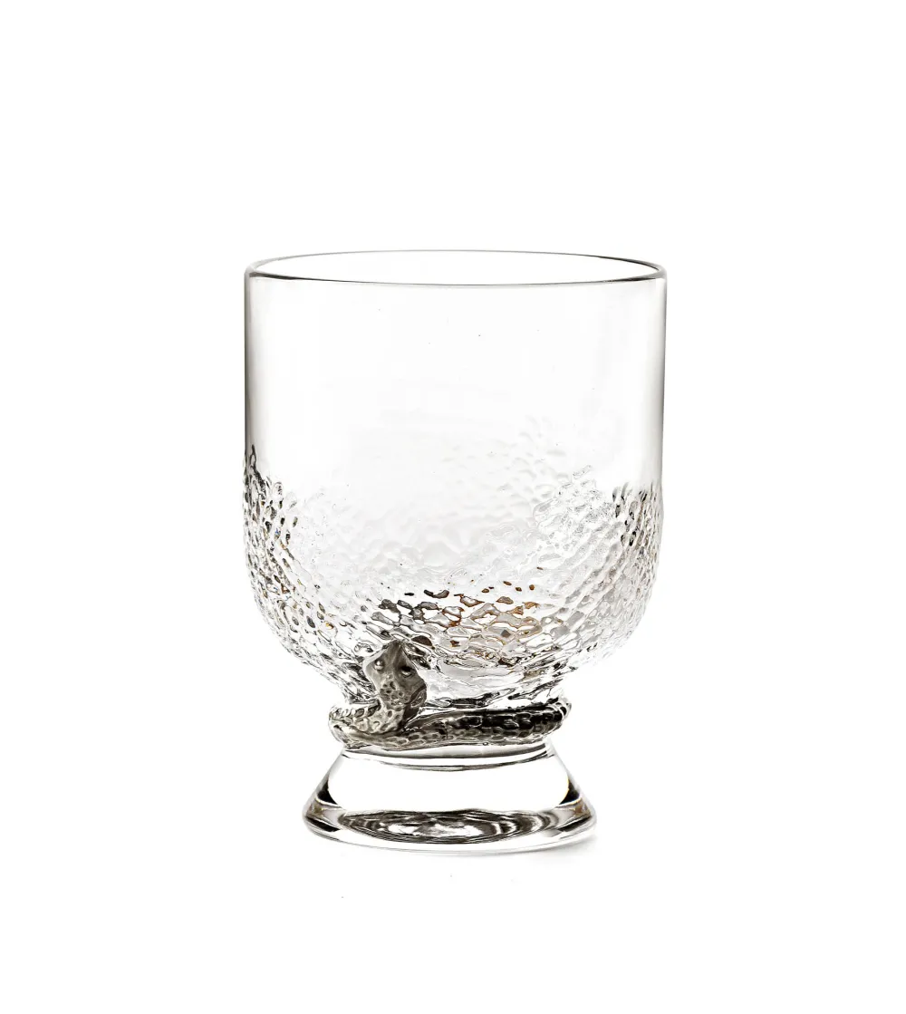 Lot de 2 Verres à Eau Python Platin -...