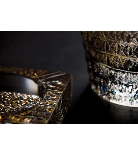 Roberto Cavalli - Crocodile Gold Aschenbecher
