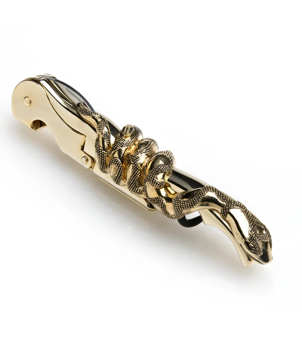 Sacacorchos Snake Antique Gold -...