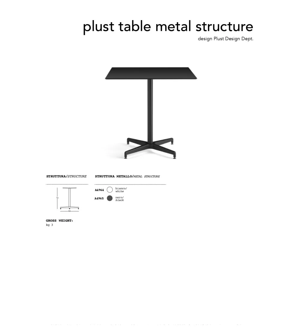 Mesa de Metal - Plust