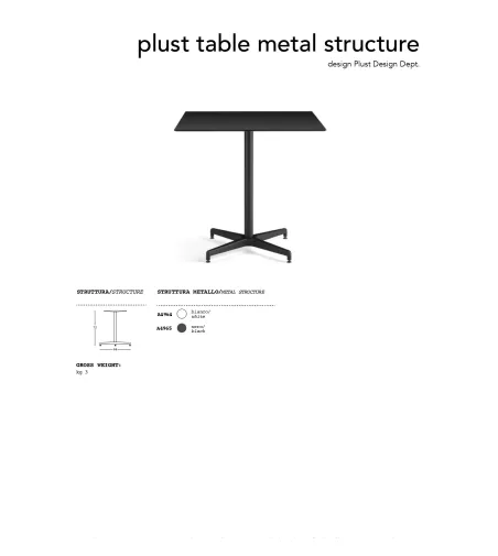 Plust - Metalltisch