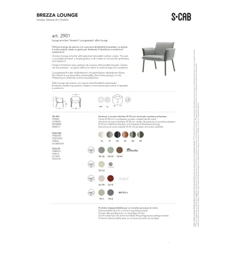SCAB - Brezza Lounge Armchair