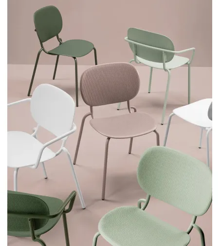 SCAB - Set 2 Si-Si Vibes Chairs with Armrests