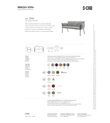 SCAB - Brezza Sofa