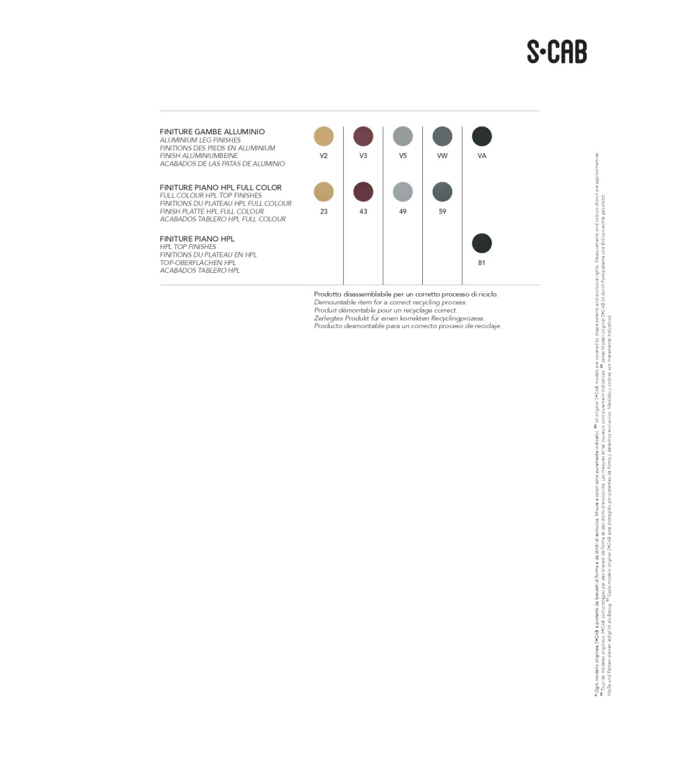 SCAB - Hyppo S Couchtisch