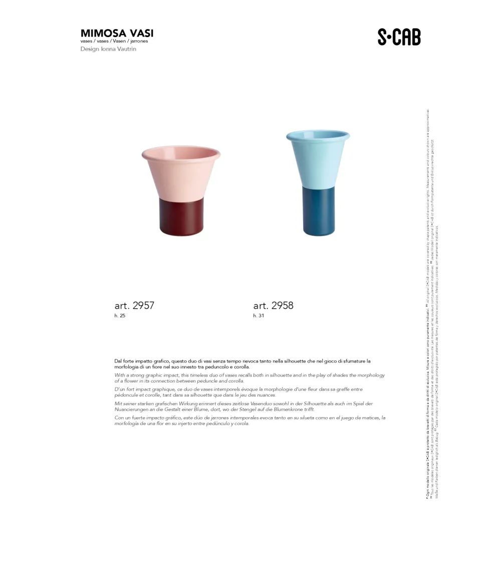 Vase Mimosa H25 - SCAB