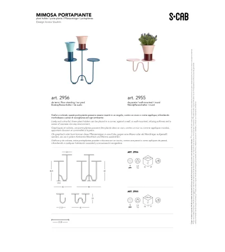 Soporte para Plantas de Suelo Mimosa - SCAB