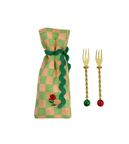 Juego de 2 Tenedores de Postre La Vie en Rose - Bitossi Home