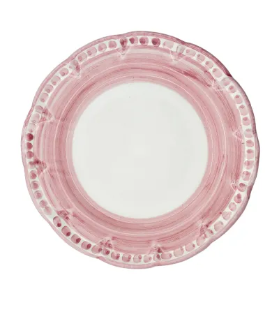 Juego de 6 Platos Llanos Rosas de la Colección Vietri - Wftb 2