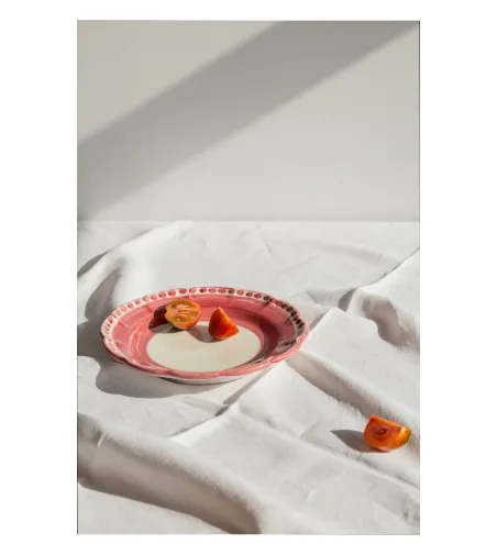Ensemble de 6 Assiettes Plates Rouges de la Collection Vietri - Wftb