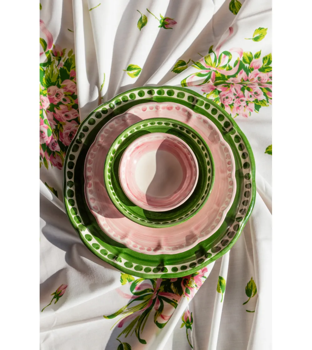 Wftb - Set of 6 Green Soup Plates...