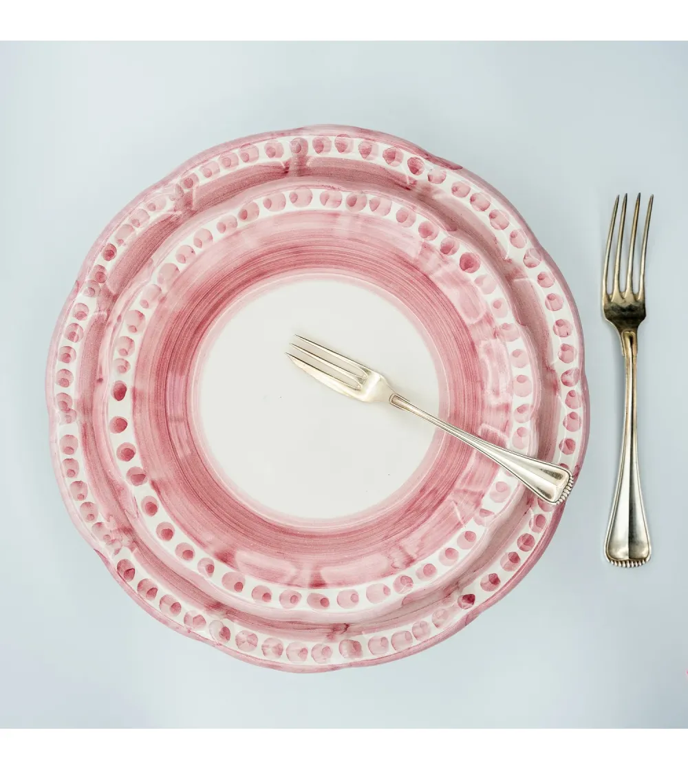 Wftb - Set mit 6 rosa Suppenteller...
