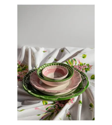 Wftb - Set mit 6 rosa Suppenteller der Vietri-Kollektion