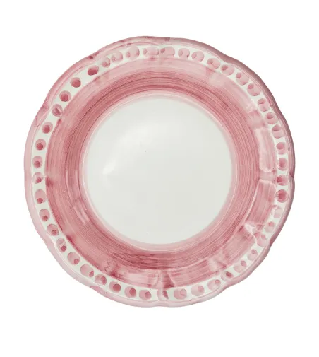 Ensemble de 6 Assiettes Creuses Roses de la Collection Vietri - Wftb