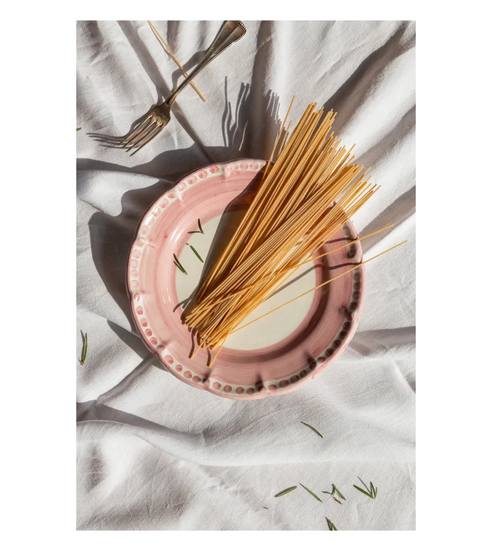 Ensemble de 6 Assiettes Creuses Roses...