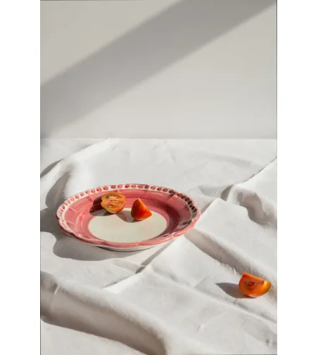 Set 6 Piatti Fondi Rosso Collezione Vietri - Wftb