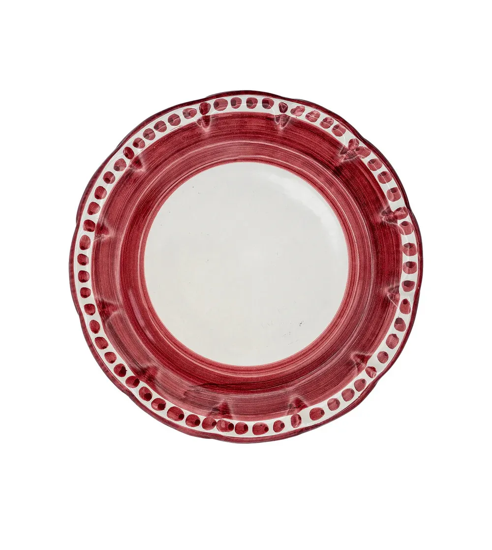 Juego de 6 Platos de Postre Rojos de...