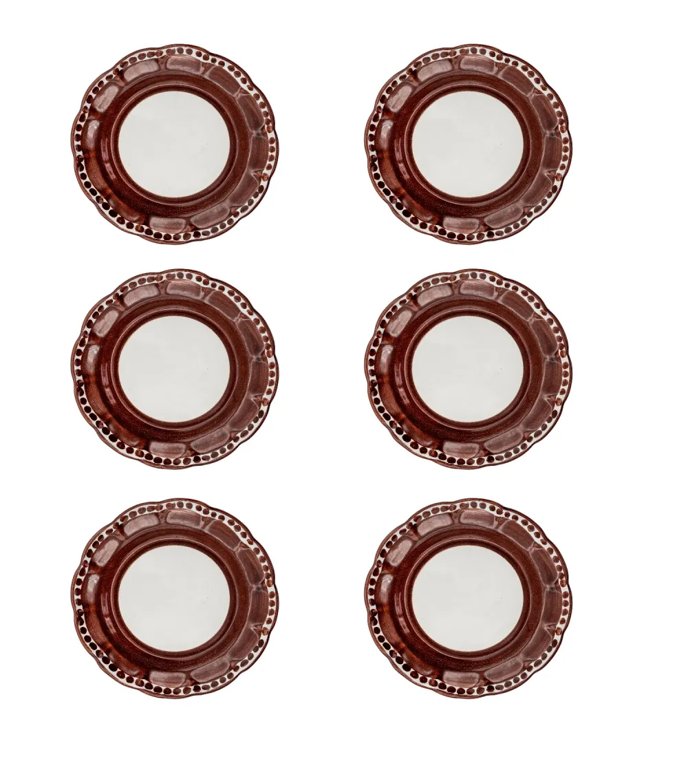 Ensemble de 6 Assiettes à Dessert...