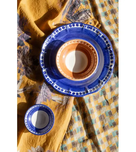 Ensemble de 6 Grands Bols Bleues de la Collection Vietri - Wftb