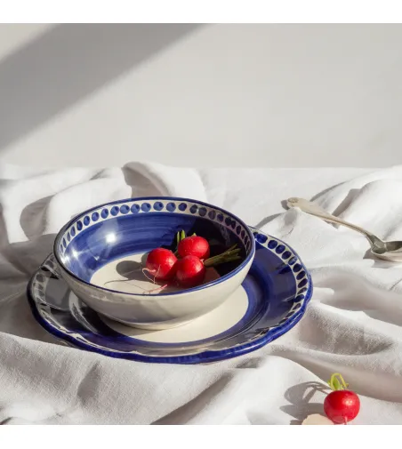 Ensemble de 6 Grands Bols Bleues de la Collection Vietri - Wftb