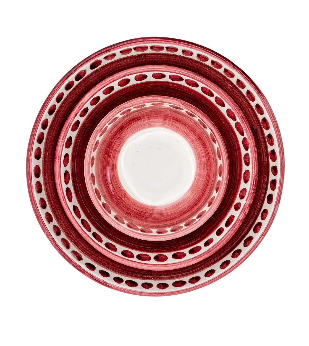 Wftb - Set of 6 Red Large Bowls from...