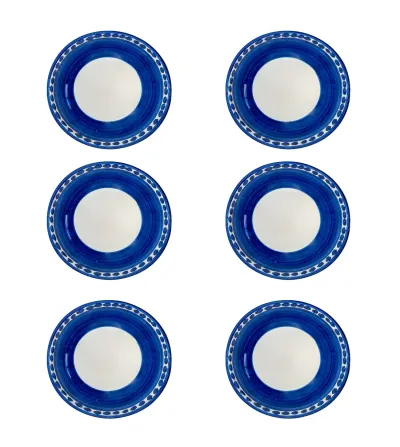 Wftb - Set mit 6 mittelgroßen blauen Schüsseln der...