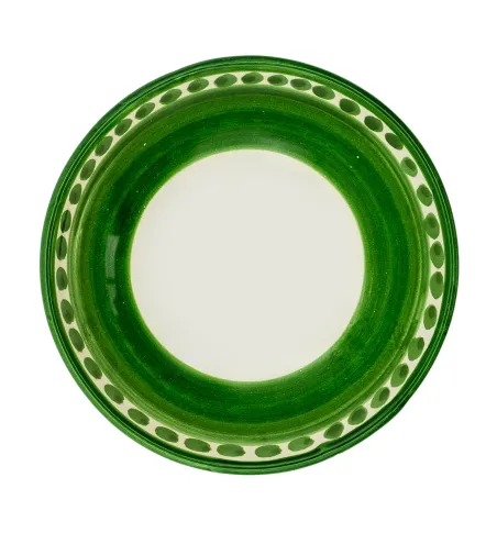 Wftb - Set of 6 Green Medium Bowls from the Vietri Collection