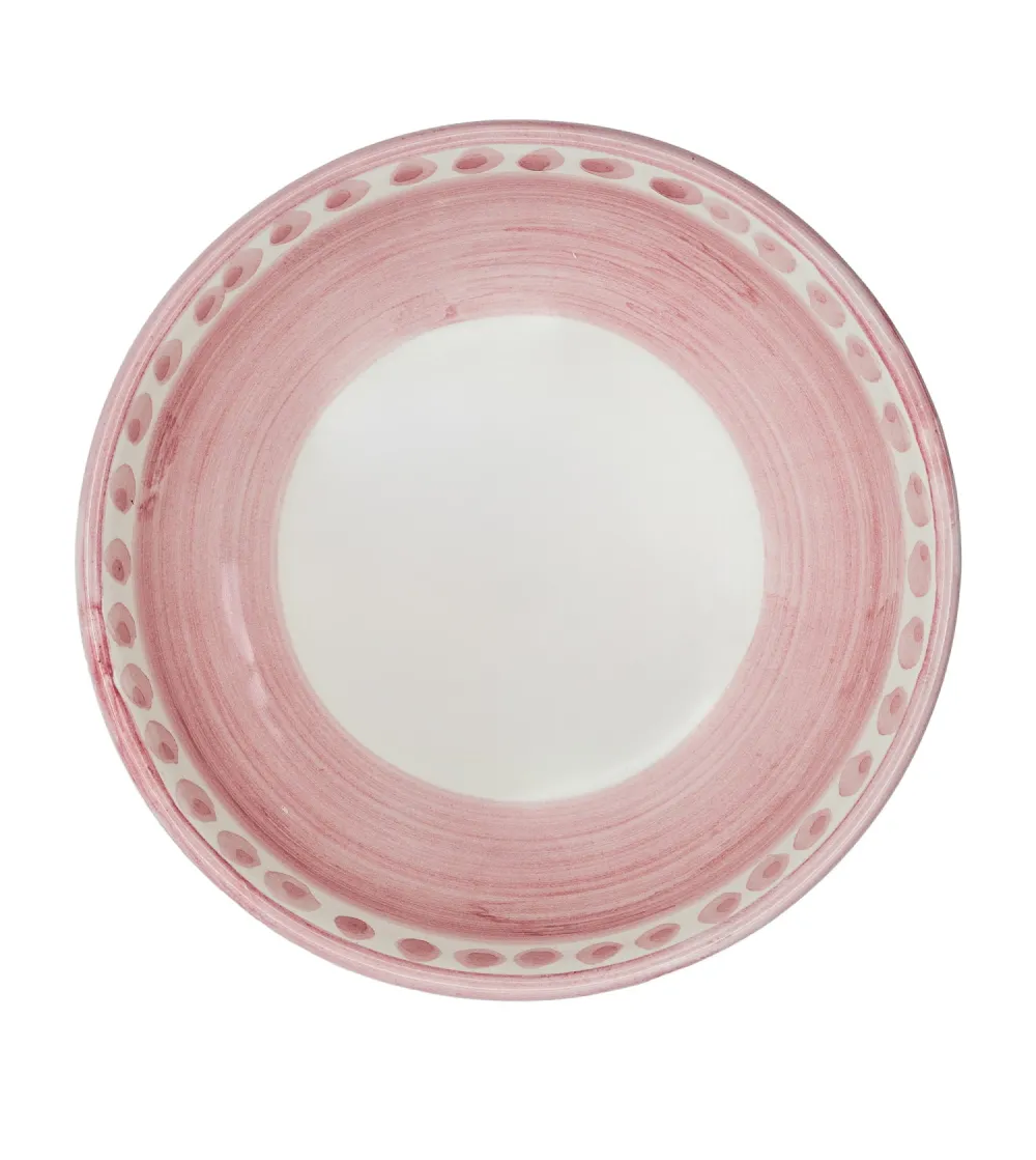 Wftb - Set of 6 Pink Medium Bowls...