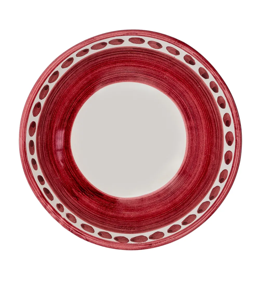 Wftb - Set of 6 Red Medium Bowls from...