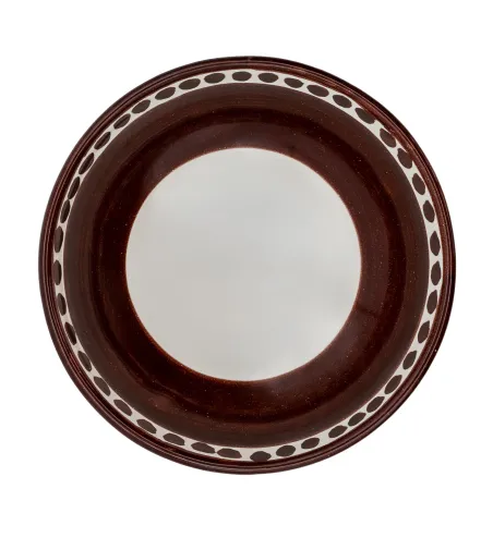 Wftb - Set of 6 Brown Medium Bowls from the Vietri Collection