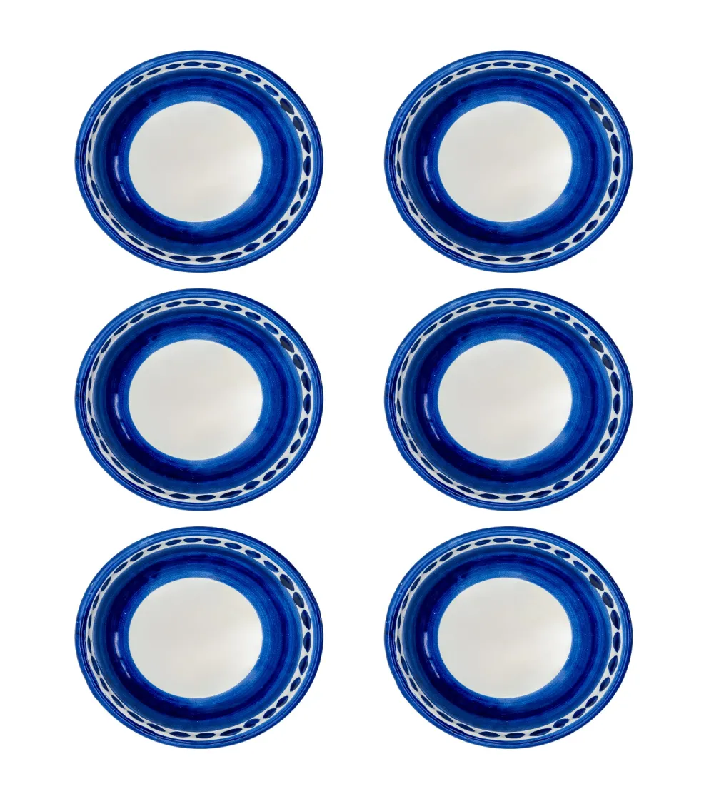 Ensemble de 6 Petits Bols Bleues de...