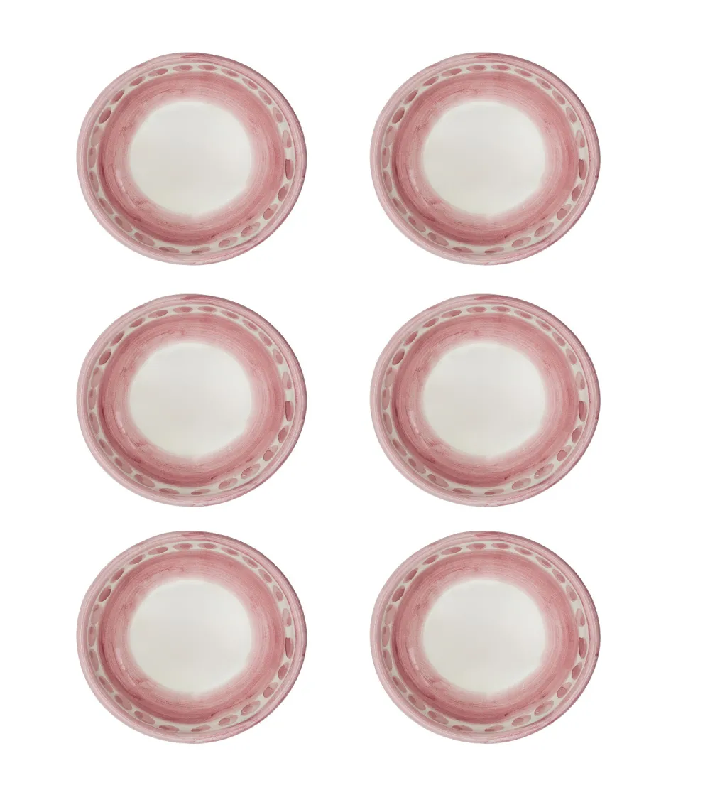 Ensemble de 6 Petits Bols Roses de la...