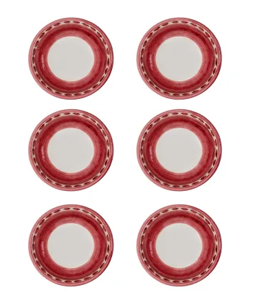 Set 6 Ciotole Piccole Rosso Collezione Vietri - Wftb