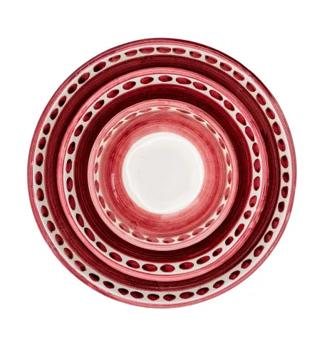 Ensemble de 6 Petits Bols Rouges de la Collection Vietri - Wftb
