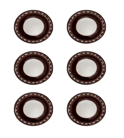 Ensemble de 6 Petits Bols Marron de la Collection Vietri...