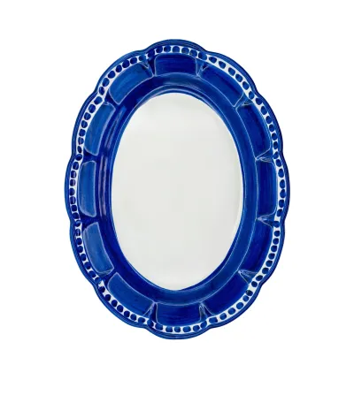 Bandeja Ovalada Grande Azul de la Colección Vietri - Wftb