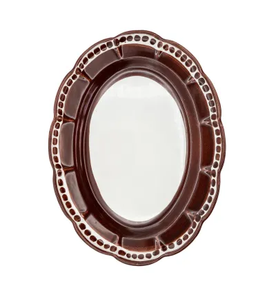 Plateau Grand Ovale Marron de la Collection Vietri -  Wftb