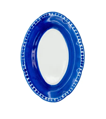 Wftb - Small Blue Oval Tray from the Vietri Collection
