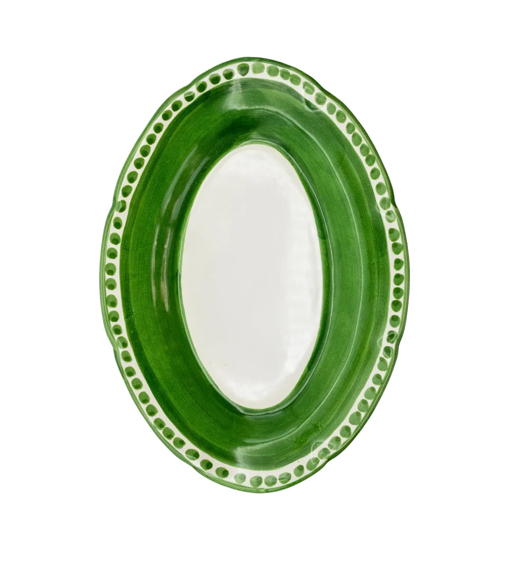 Piatto Ovale Piccolo Verde Collezione...