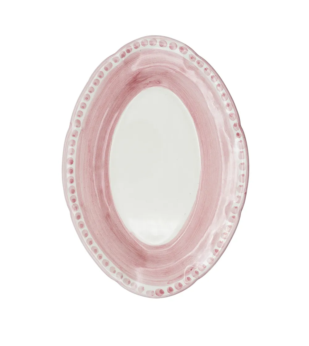 Wftb - Small Pink Oval Tray from the...
