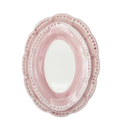 Wftb - Small Pink Oval Tray from the Vietri Collection 2