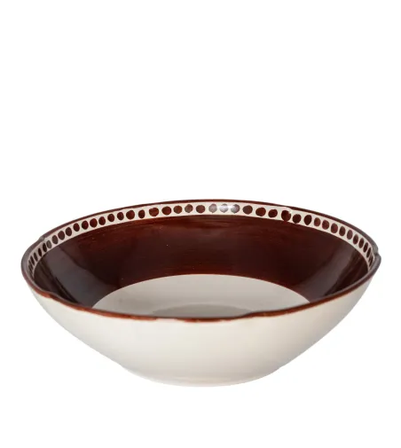 Ensaladera Grande Marrón de la Colección Vietri - Wftb